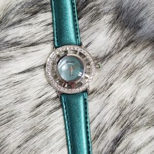 Genevex Women's Quartz Watch Green Leather